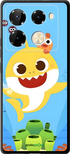 TPU чехол Бейби Шарк для Infinix Note 40 Pro+ 5G - 6303b-3801 изображение 