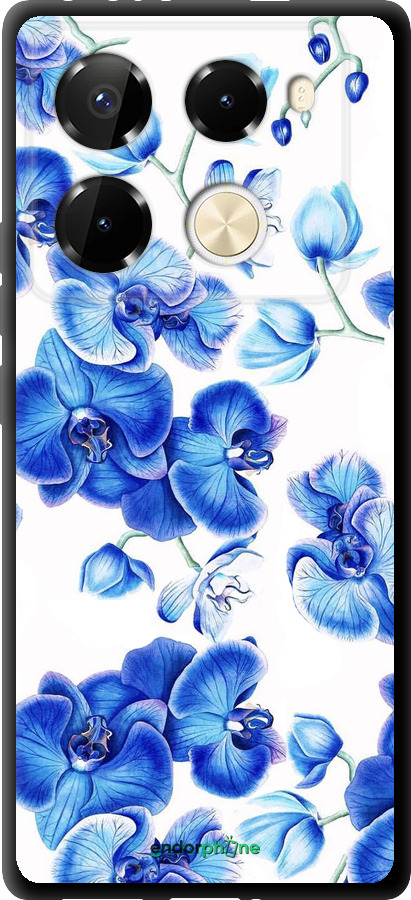 TPU чехол Блакитні орхідеї для Infinix Note 40 Pro+ 5G - 4406b-3801 изображение 