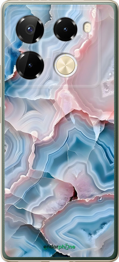 Силиконовый чехол Мрамор для Infinix Note 40 Pro - 6306u-3691 изображение 