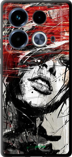 TPU чехол Лицо девушки для Infinix Note 40 - 1162b-3707 изображение 