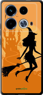TPU чехол Ведьма на метле для Infinix Note 40 - 1184b-3707 изображение 