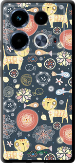 TPU чехол Котята v4 для Infinix Note 40 - 1224b-3707 изображение 