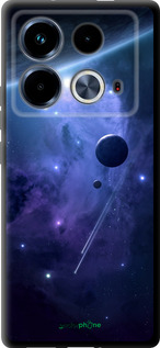 TPU чехол Планеты в синем космосе для Infinix Note 40 - 171b-3707 изображение 