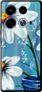 TPU чехол Красивые арт-ромашки для Infinix Note 40 - 4031b-3707 изображение 