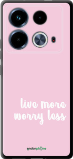 TPU чехол Живи больше для Infinix Note 40 - 4347b-3707 изображение 