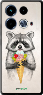 TPU чехол Енотик с мороженым для Infinix Note 40 - 4602b-3707 изображение 