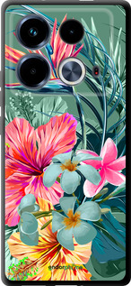 TPU чехол Тропічні квіти v1 для Infinix Note 40 - 4667b-3707 изображение 