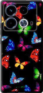 TPU чехол Красочные мотыльки для Infinix Note 40 - 4761b-3707 изображение 