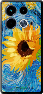 TPU чехол Квіти жовто-блакитні  для Infinix Note 40 - 5308b-3707 изображение 