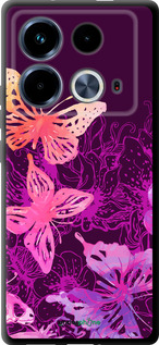 TPU чехол Бабочки v2 для Infinix Note 40 - 5475b-3707 изображение 