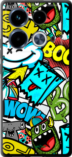 TPU чехол Стикеры v4 для Infinix Note 40 - 5508b-3707 изображение 