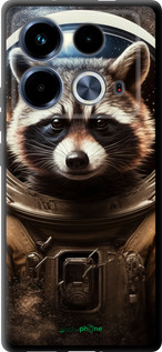 TPU чехол Raccoon austronaut для Infinix Note 40 - 5581b-3707 изображение 