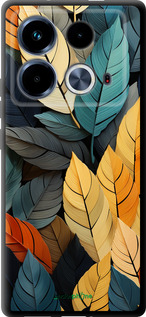 TPU чехол Кольорове листя для Infinix Note 40 - 5644b-3707 изображение 