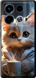 TPU чехол White cat для Infinix Note 40 - 5646b-3707 изображение 