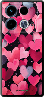 TPU чехол Сердечки 4 для Infinix Note 40 - 5662b-3707 изображение 