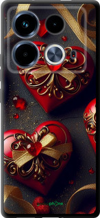 TPU чехол Сердечки v4 для Infinix Note 40 - 5834b-3707 изображение 