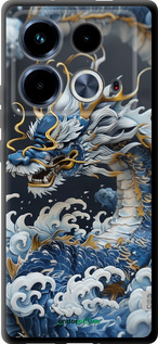 TPU чехол Водяной дракон для Infinix Note 40 - 6113b-3707 изображение 