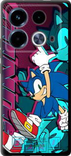 TPU чехол Соник для Infinix Note 40 - 6284b-3707 изображение 