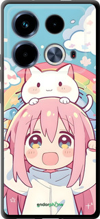 TPU чехол Девочка аниме радуга для Infinix Note 40 - 6304b-3707 изображение 