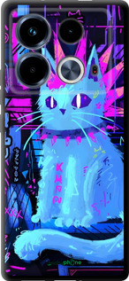 TPU чехол Кот панк для Infinix Note 40 - 6311b-3707 изображение 