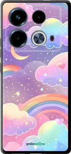 TPU чехол Облака и радуга для Infinix Note 40 - 6312b-3707 изображение 