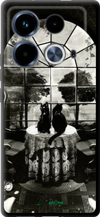 TPU чехол Череп и коты для Infinix Note 40 - 6432b-3707 изображение 