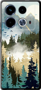 TPU чехол С изображением лесного пейзажа для Infinix Note 40 - 6548b-3707 изображение 