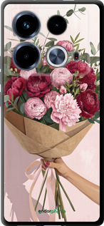 TPU чехол Пионы 1 для Infinix Note 40 - 6705b-3707 изображение 