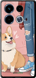 TPU чехол Корги 3 для Infinix Note 40 - 6707b-3707 изображение 