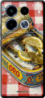 TPU чехол Vintage Sardine Tin Phone для Infinix Note 40 - 6772b-3707 изображение 
