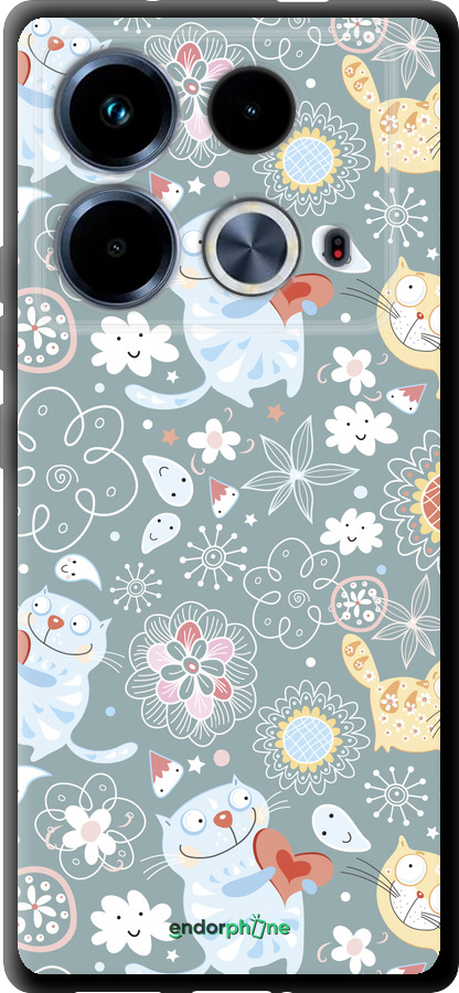 TPU чехол Котята v3 для Infinix Note 40 - 1223b-3707 изображение 