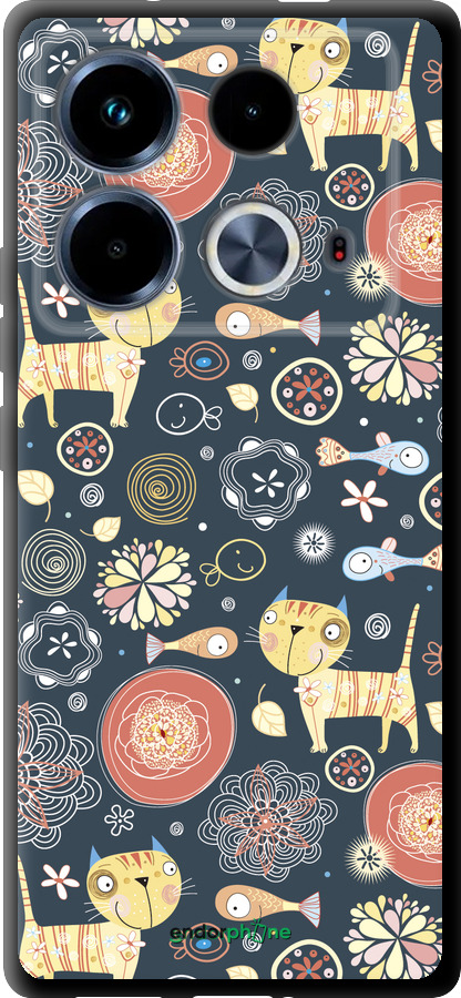 TPU чехол Котята v4 для Infinix Note 40 - 1224b-3707 изображение 