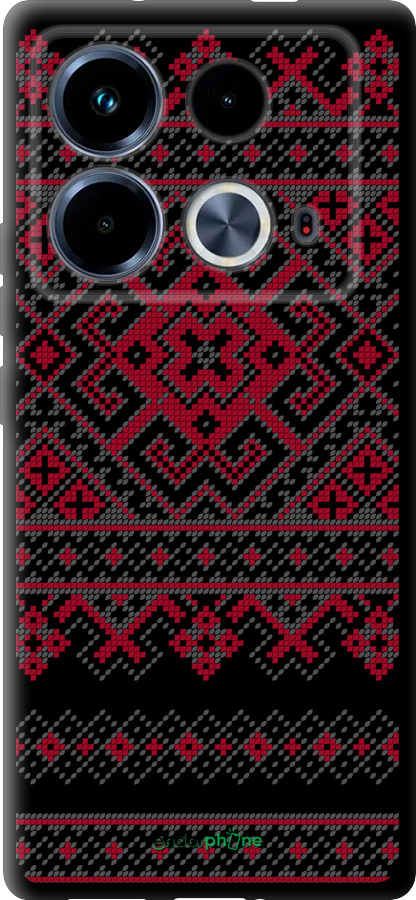 TPU чехол Вышиванка 52 для Infinix Note 40 - 1763b-3707 изображение 