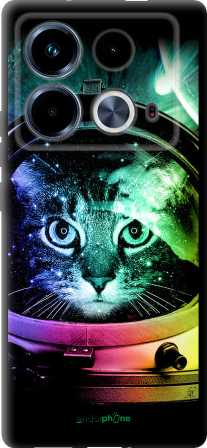 TPU чехол Кот-астронавт для Infinix Note 40 - 4154b-3707 изображение 