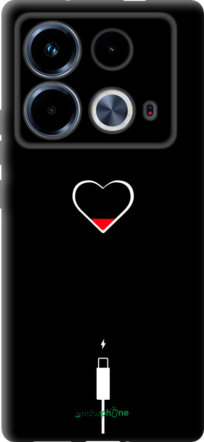 TPU чехол Подзарядка сердца для Infinix Note 40 - 4274b-3707 изображение 
