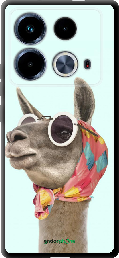 TPU чехол Модная лама для Infinix Note 40 - 4479b-3707 изображение 