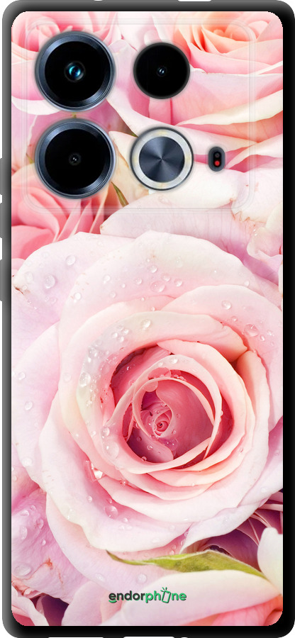 TPU чехол Розы для Infinix Note 40 - 525b-3707 изображение 