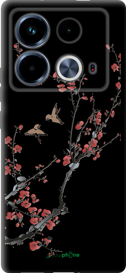 TPU чехол Сакура v2 для Infinix Note 40 - 5538b-3707 изображение 