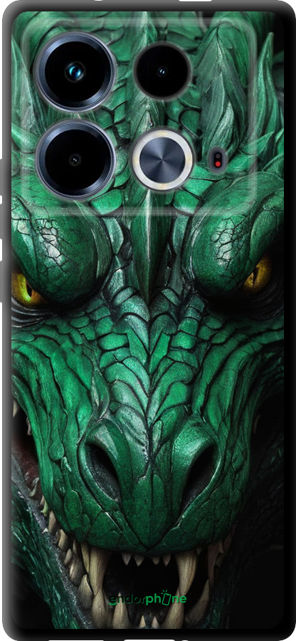TPU чехол Зелёный дракон v2 для Infinix Note 40 - 5817b-3707 изображение 