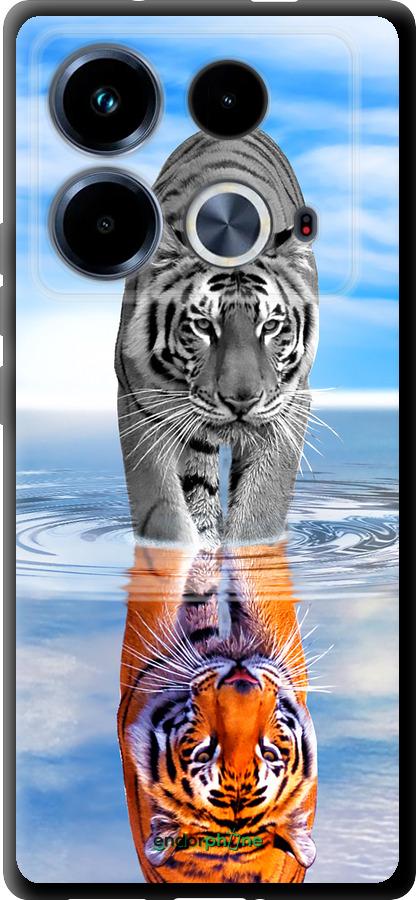 TPU чехол Тигр для Infinix Note 40 - 6016b-3707 изображение 