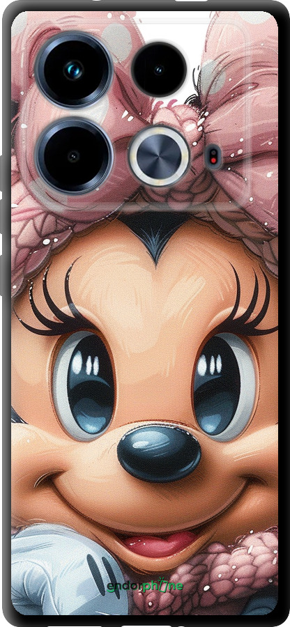 TPU чехол Минни Маус с бантиком для Infinix Note 40 - 6055b-3707 изображение 