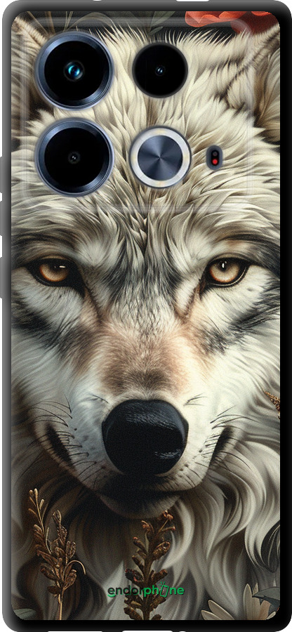 TPU чехол Волчий взгляд для Infinix Note 40 - 6066b-3707 изображение 