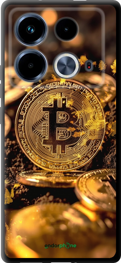 TPU чехол Золотая лихорадка биткойна для Infinix Note 40 - 6089b-3707 изображение 