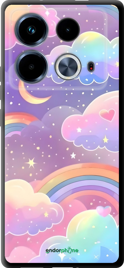 TPU чехол Облака и радуга для Infinix Note 40 - 6312b-3707 изображение 