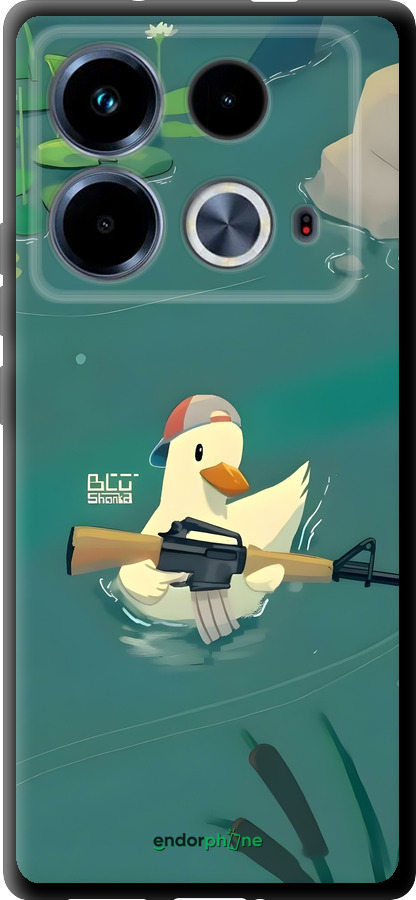 TPU чехол Уточка с автоматом для Infinix Note 40 - 6356b-3707 изображение 