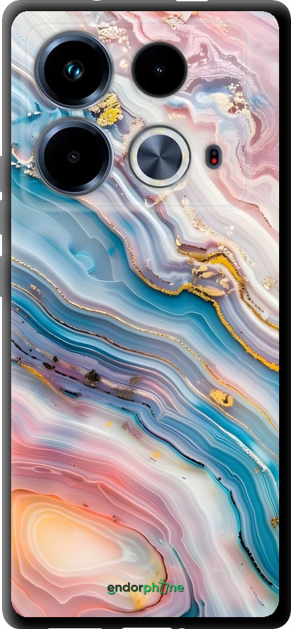 TPU чехол Мрамор красивый для Infinix Note 40 - 6376b-3707 изображение 
