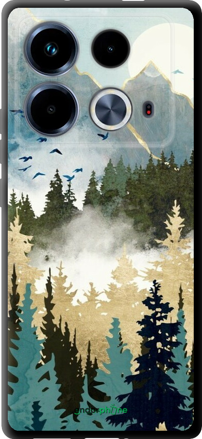 TPU чехол С изображением лесного пейзажа для Infinix Note 40 - 6548b-3707 изображение 