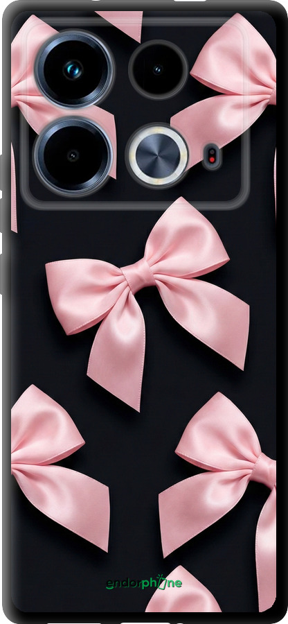 TPU чехол Coquette Ribbons Dark Coquette для Infinix Note 40 - 6767b-3707 изображение 