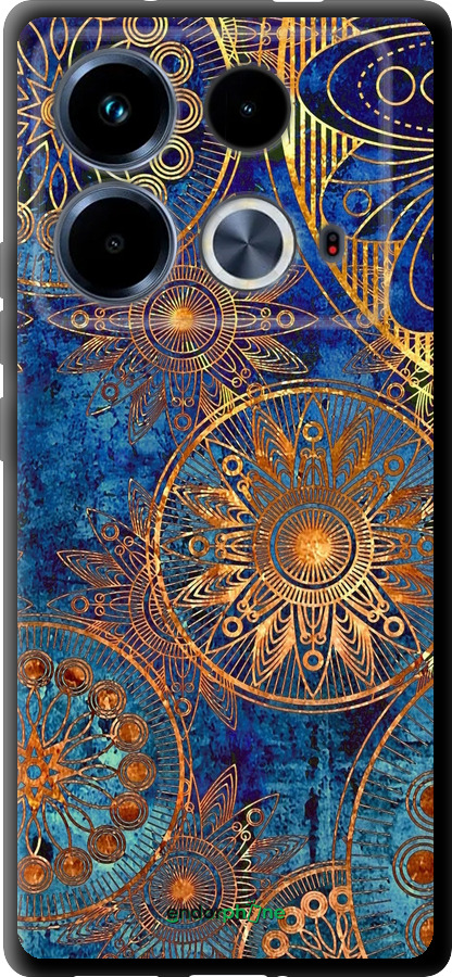 TPU чехол Золотой узор для Infinix Note 40 - 678b-3707 изображение 