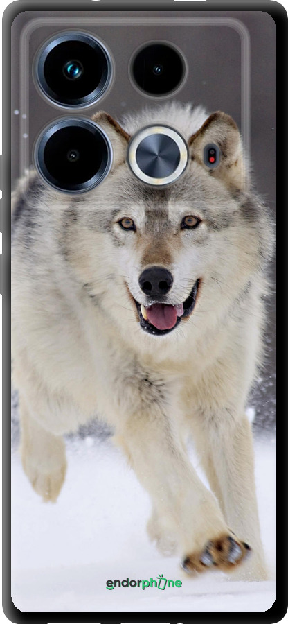 TPU чехол Бегущий волк для Infinix Note 40 - 826b-3707 изображение 